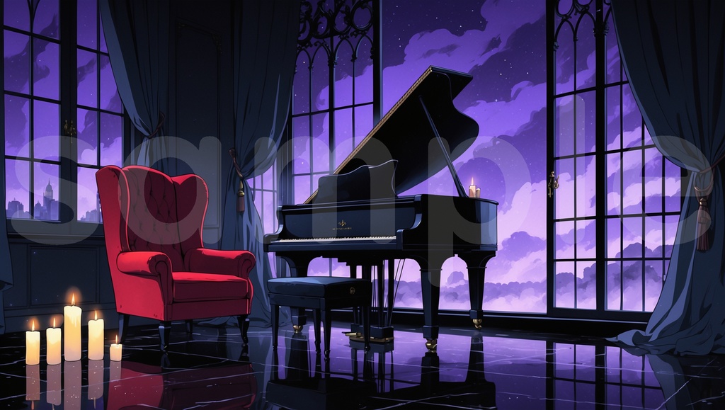 【ゴシックルーム背景】20枚セット