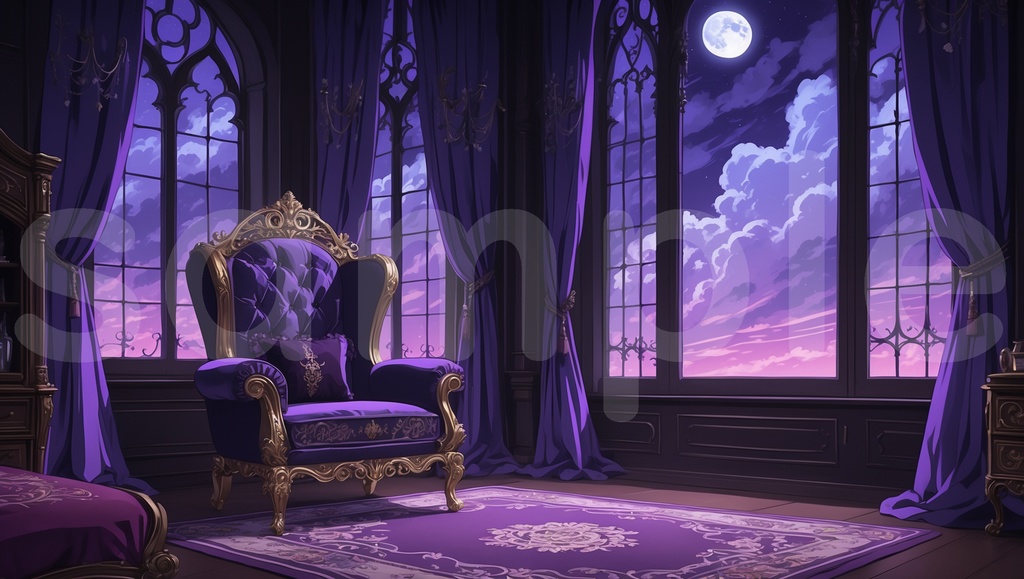 【ゴシックルーム背景】20枚セット