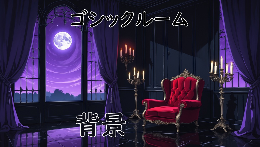 【ゴシックルーム背景】20枚セット