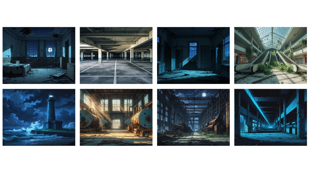 【廃墟背景】30枚セット