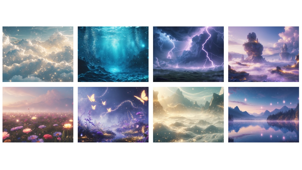 【スピリチュアル背景】20枚セット