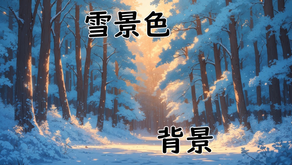 【雪景色背景】10枚セット