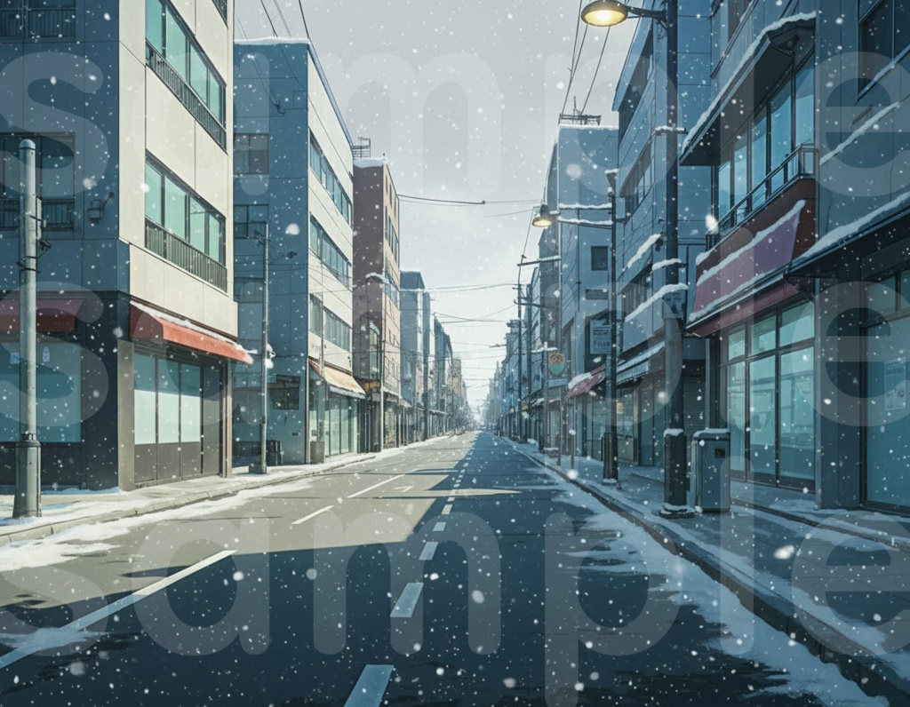 【ストリート(街)・背景差分セット】差分6枚セット