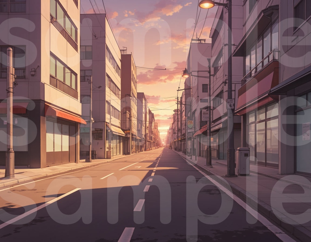 【ストリート(街)・背景差分セット】差分6枚セット