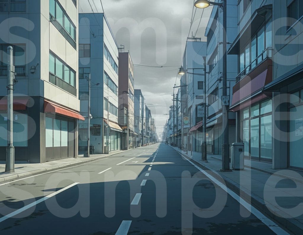 【ストリート(街)・背景差分セット】差分6枚セット