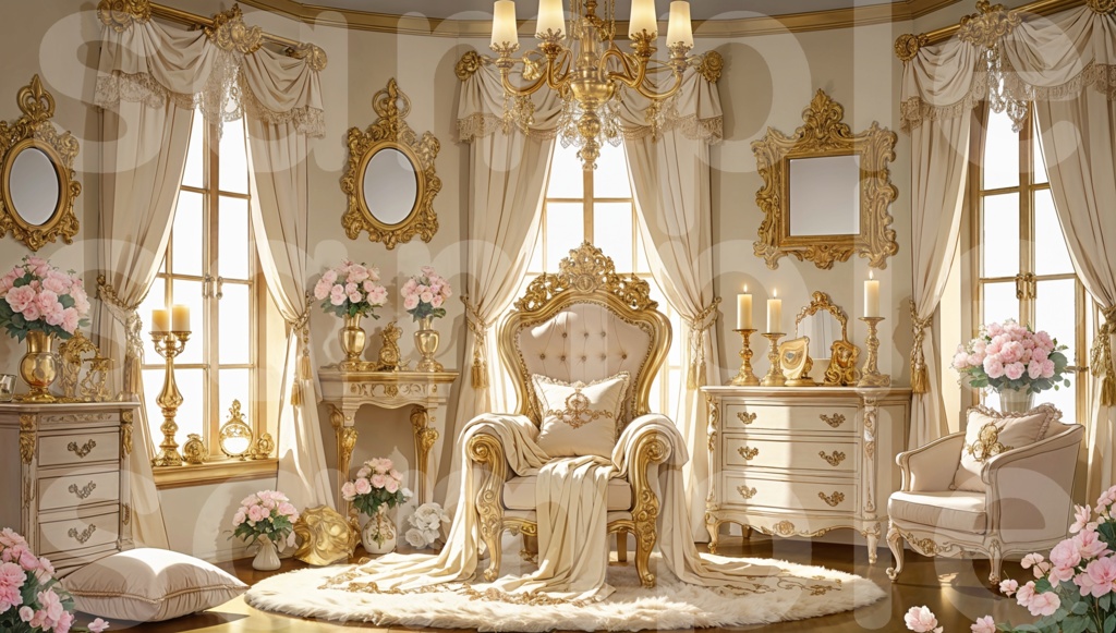 【ゴシックルーム02背景】30枚セット