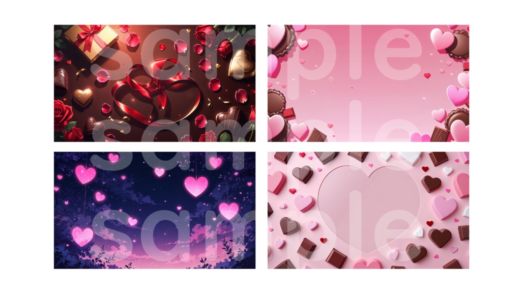 【バレンタイン背景】10枚セット