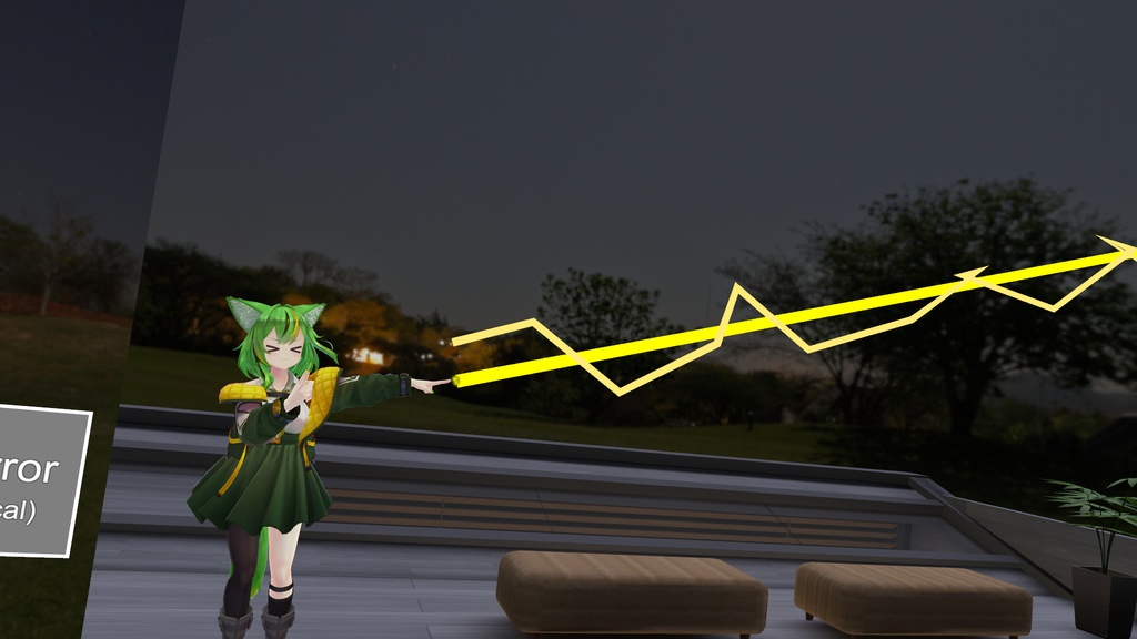 【VRChat用】貫通ビームが撃てるギミック