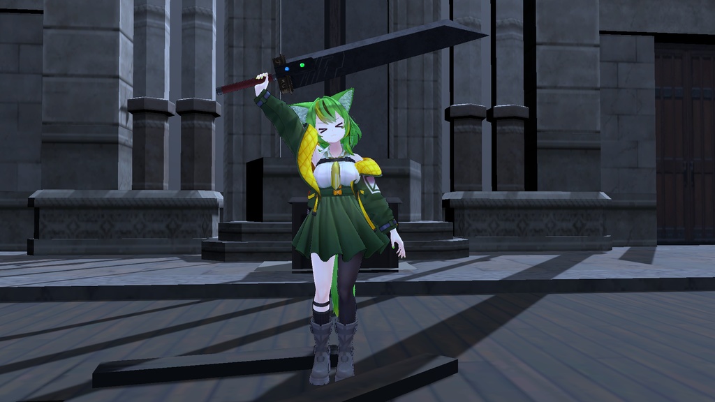 VRChat用】両手剣装備ギミック - ADD Sequence - BOOTH