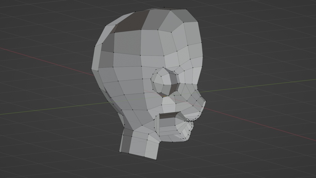 ローポリ美少年ヘッド