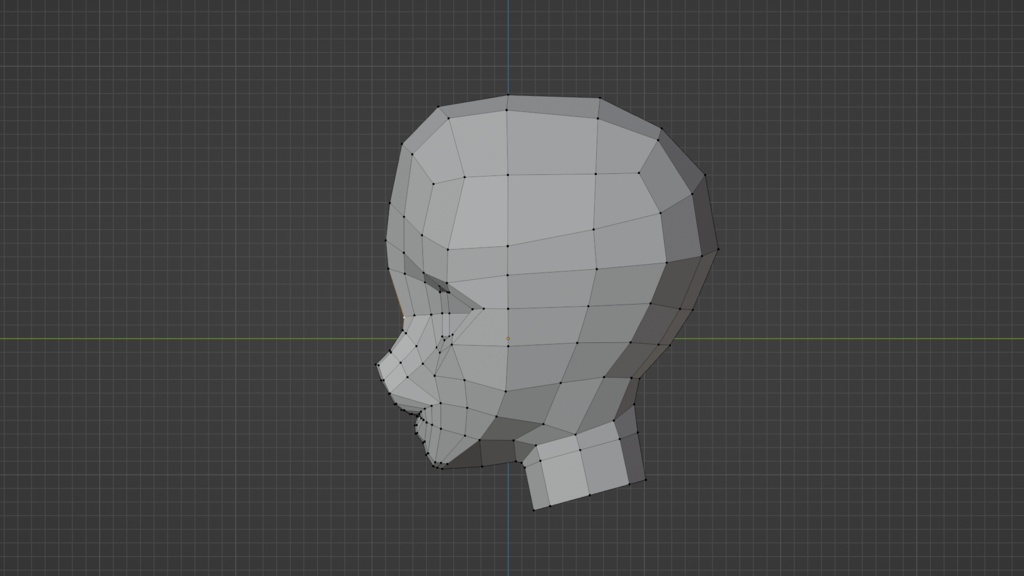 ローポリ美少年ヘッド