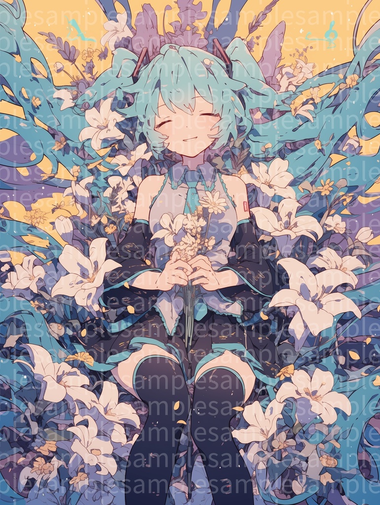 初音ミク イラスト10枚セット 高画質イラスト&アイコン