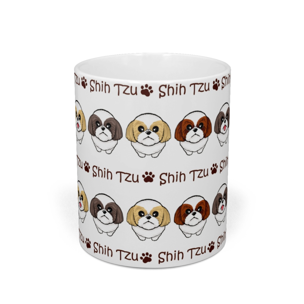 シーズー 横ラインマグカップ ABCDOGS