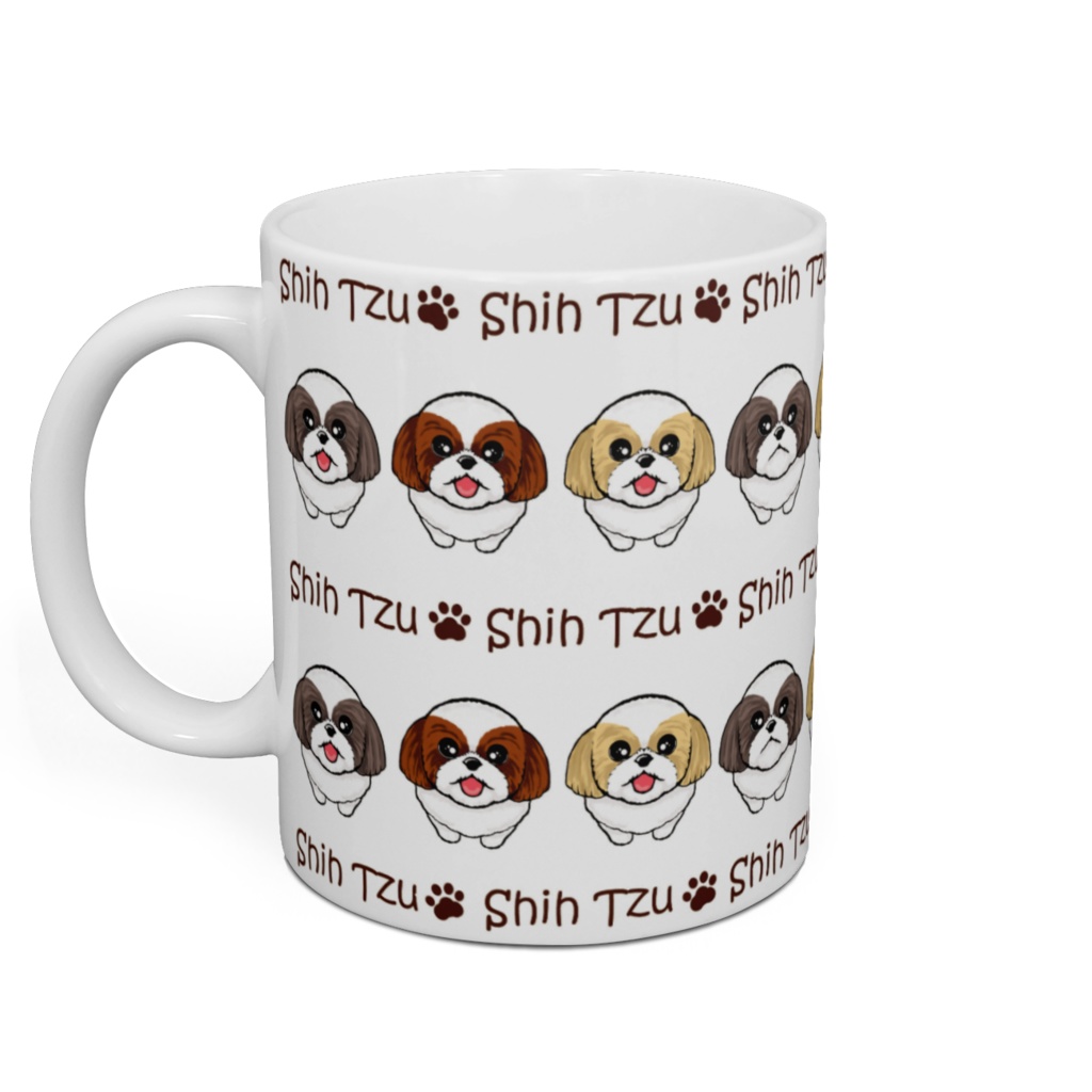 シーズー 横ラインマグカップ ABCDOGS