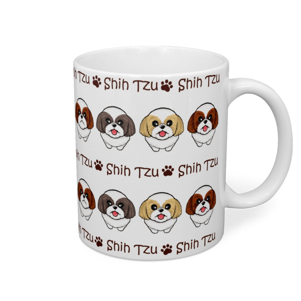 シーズー 横ラインマグカップ ABCDOGS