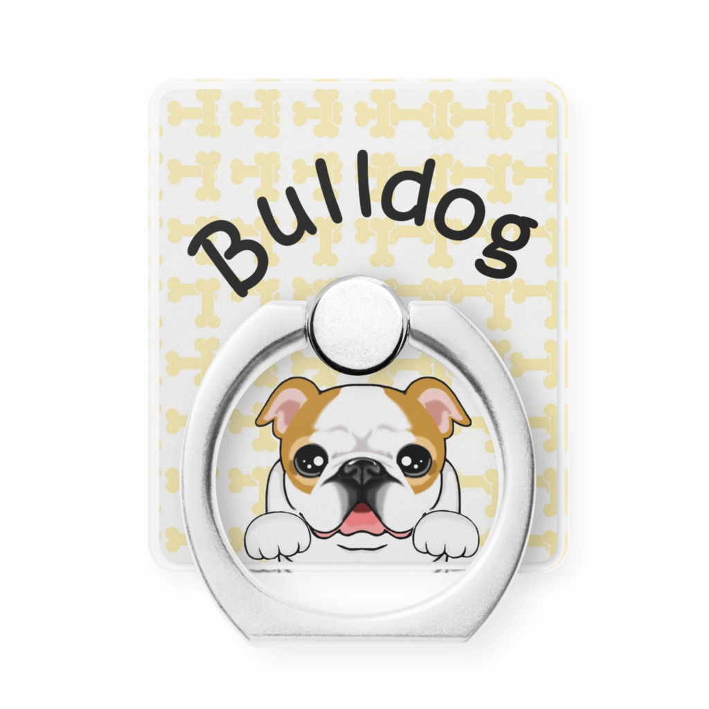 ブルドッグ　スマホリング　ABCDOGS