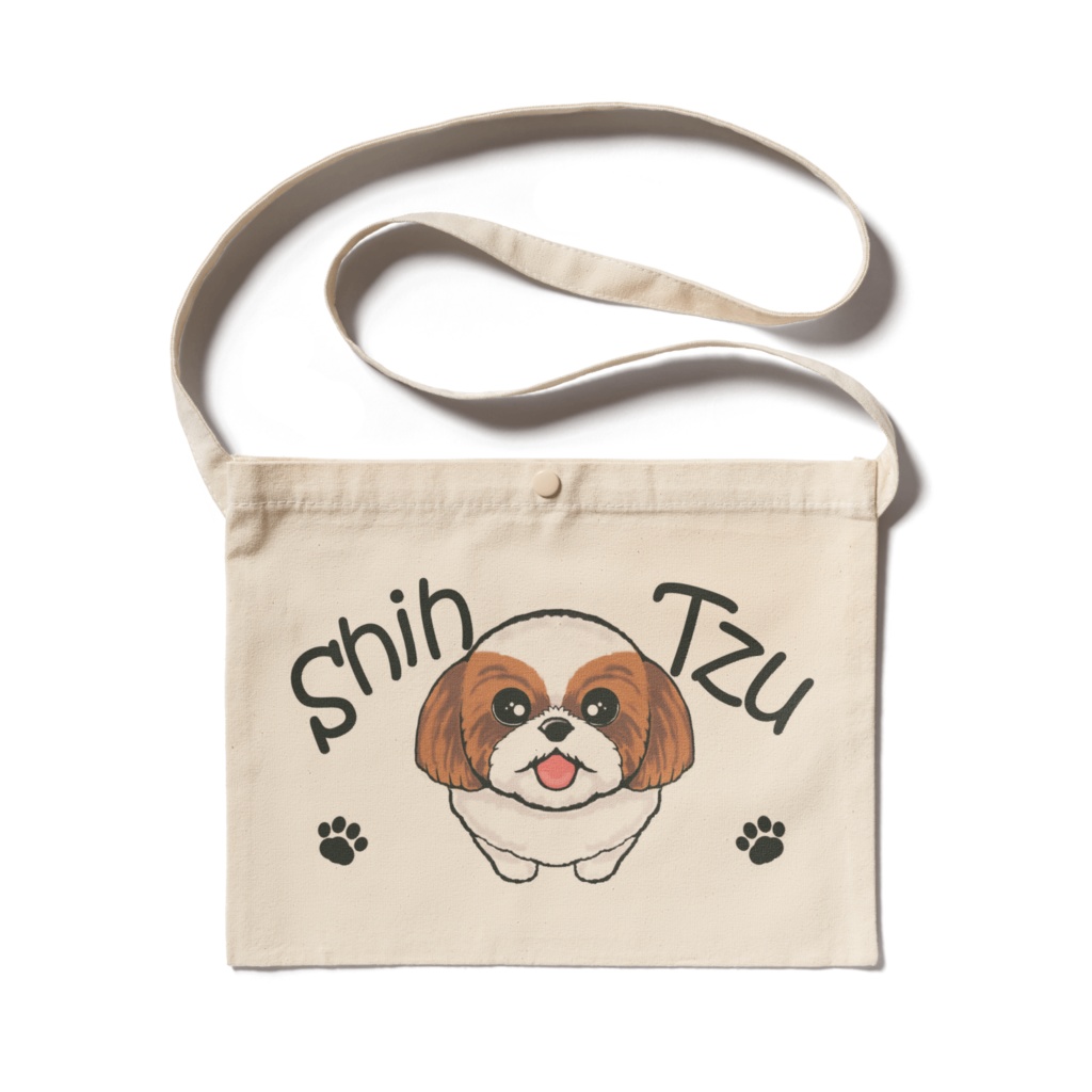 シー・ズー（茶白）　サコッシュ　ABCDOGS