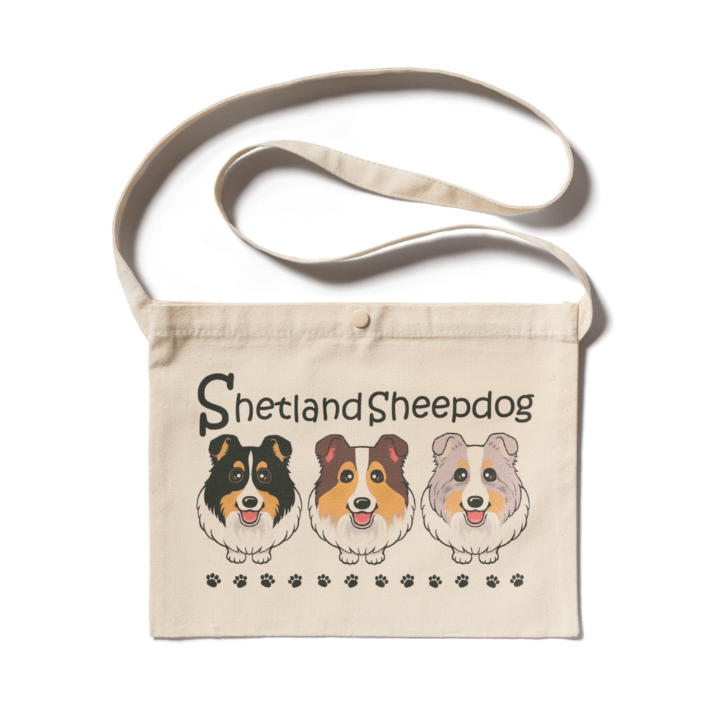 シェルティ3色 サコッシュ ABCDOGS
