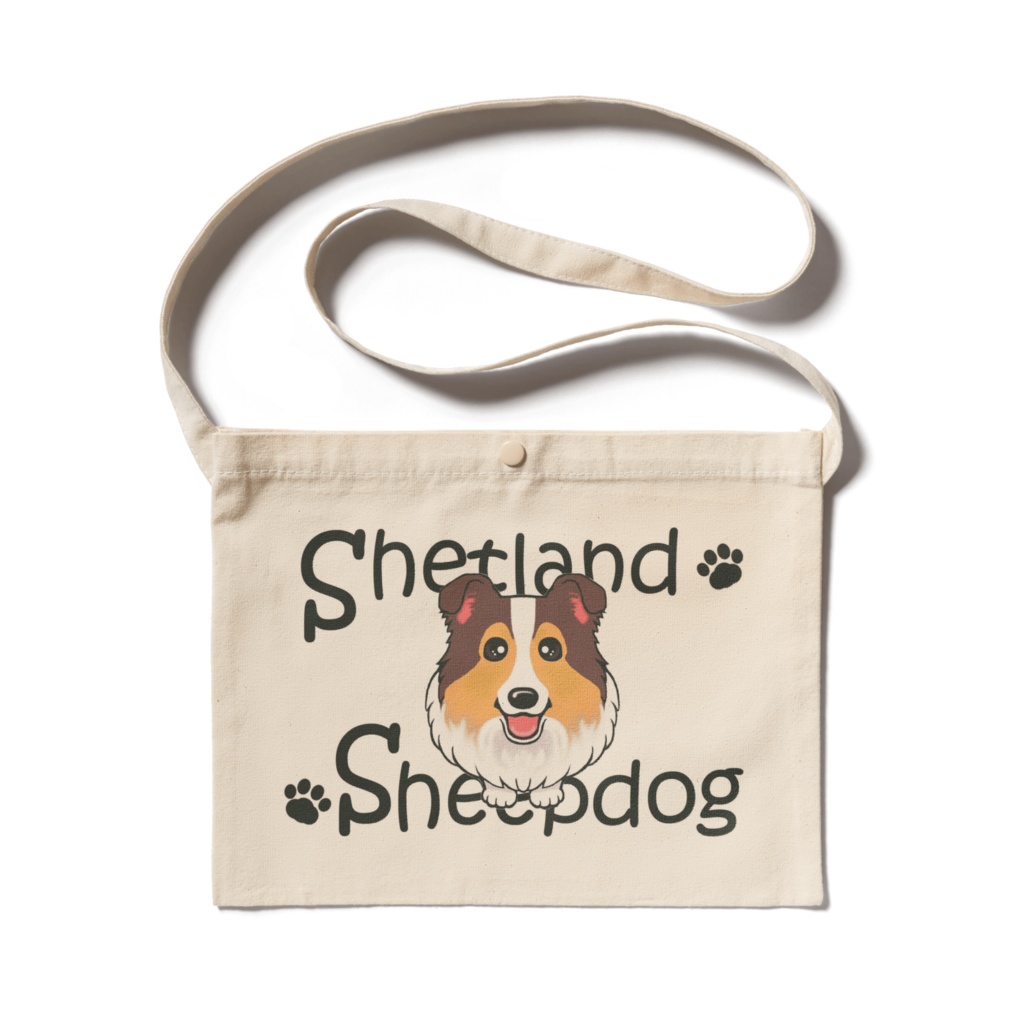 シェルティ（セーブル）　サコッシュ　ABCDOGS