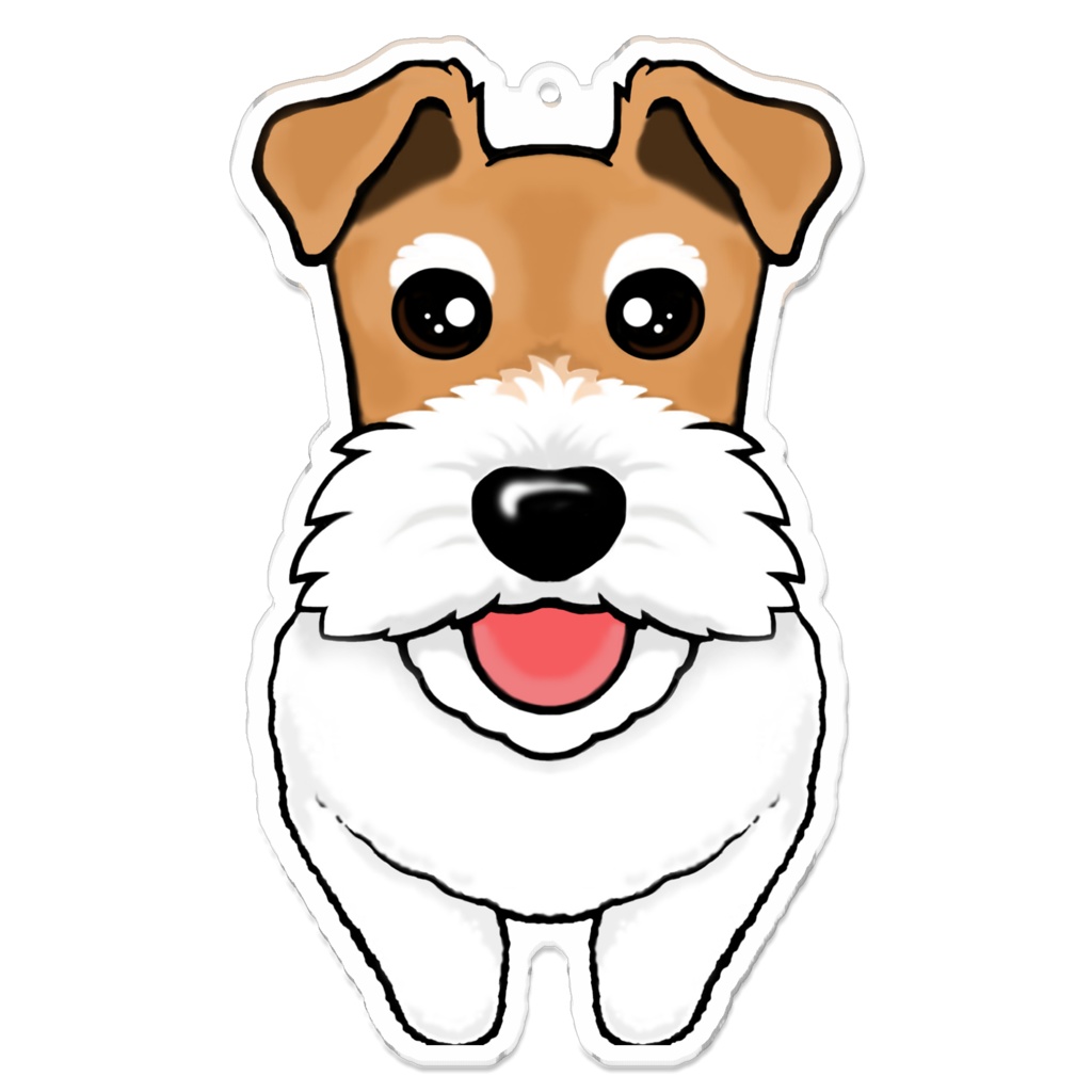 ワイアーフォックステリア アクリルキーホルダー【Ⅼ】 ABCDOGS