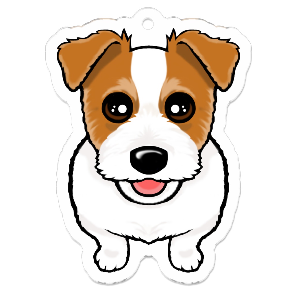 ジャックラッセルテリア☆ブロークン アクリルキーホルダー【S】 ABCDOGS