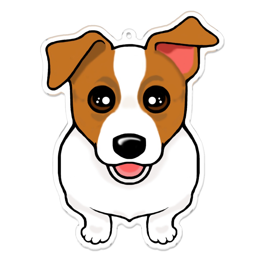 ジャックラッセルテリア☆スムース　アクリルキーホルダー【L】　ABCDOGS