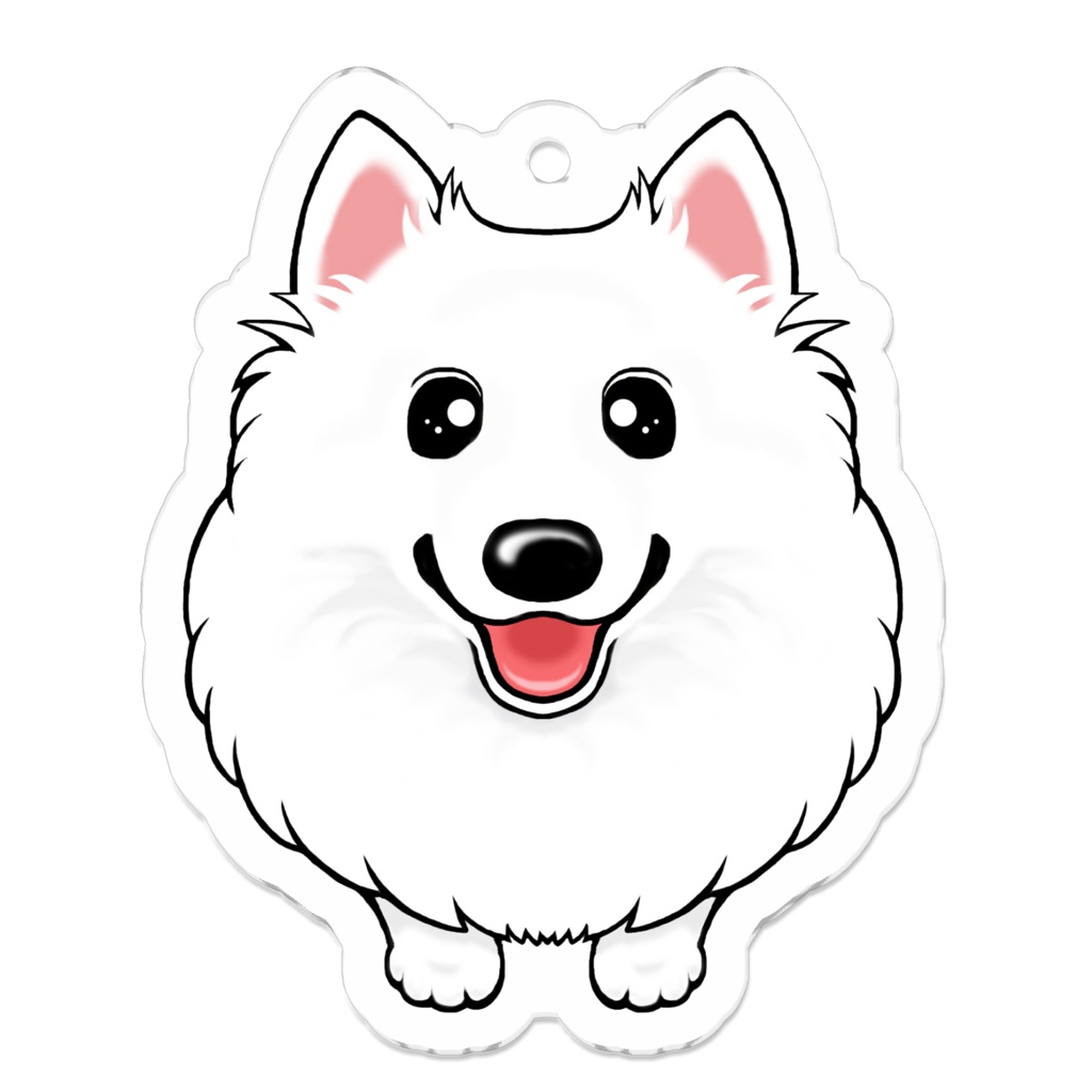 サモエド　アクリルキーホルダー【S】　ABCDOGS