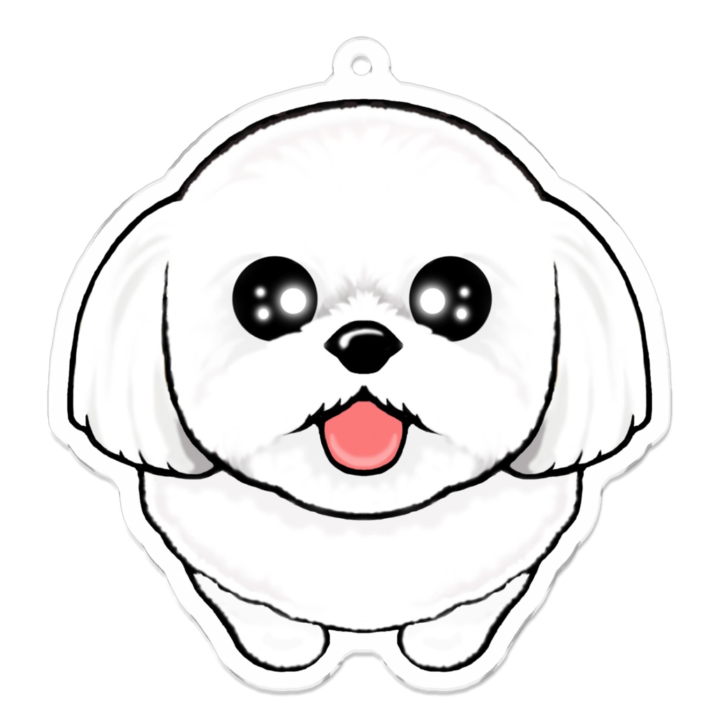 マルチーズ アクリルキーホルダー【M】 ABCDOGS