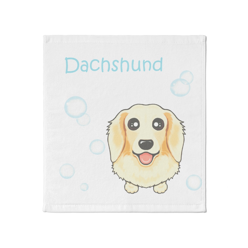 ダックスフンド(クリーム) ハンドタオル ABCDOGS