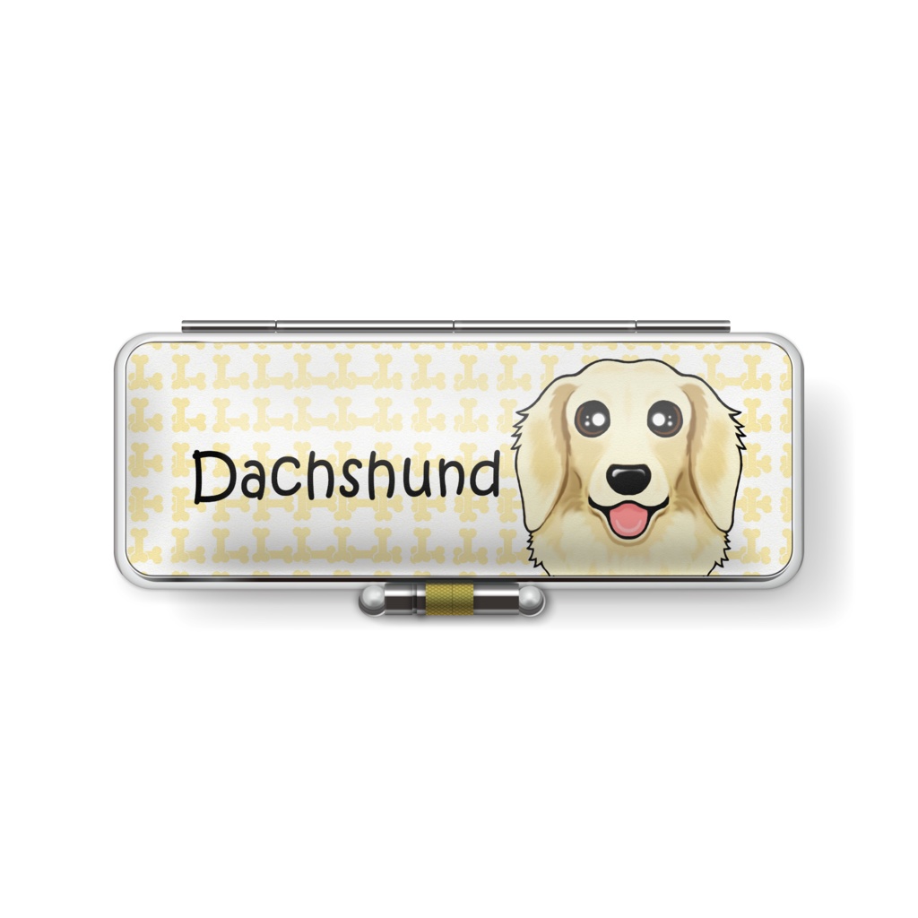 ダックスフンド(クリーム) 印鑑ケース ABCDOGS