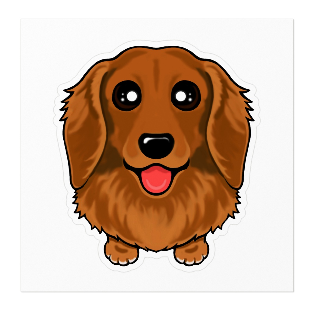 ダックスフンド(レッド) ステッカー ABCDOGS