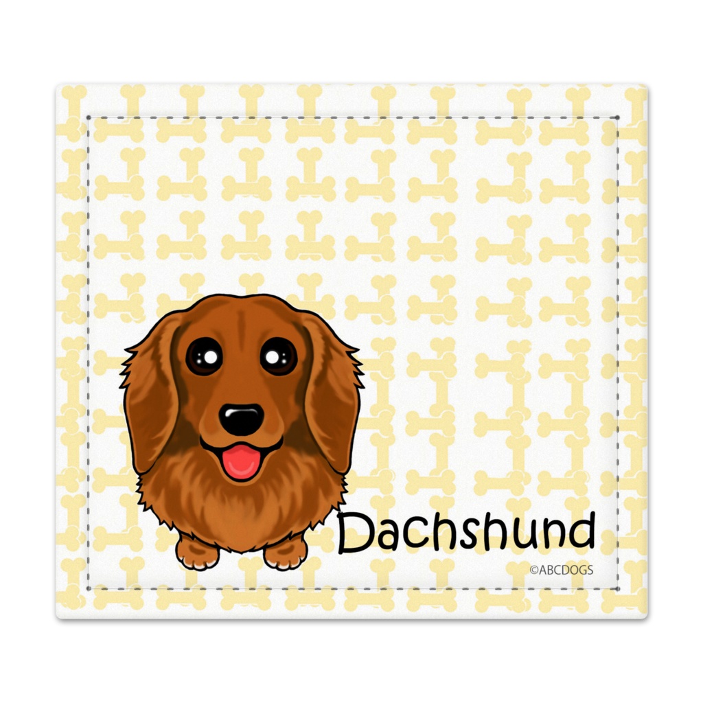 ダックスフンド(レッド) 捺印マット ABCDOGS
