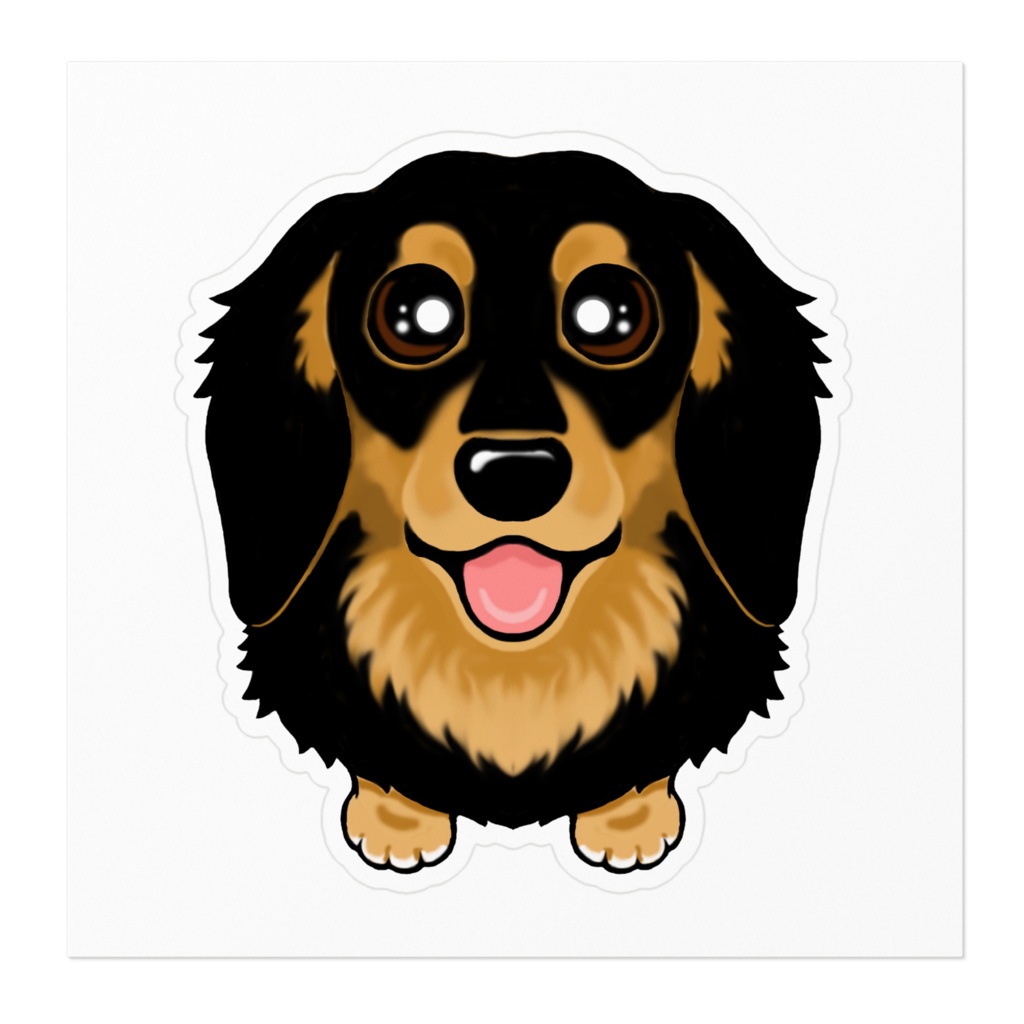 ダックスフンド(ブラックタン) ステッカー ABCDOGS