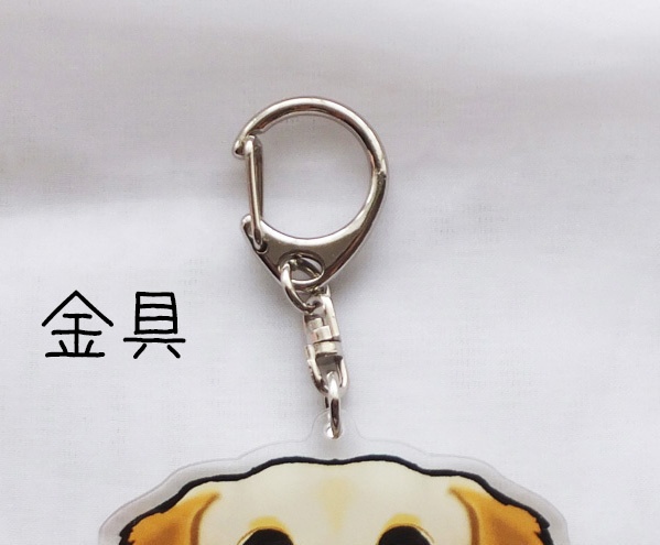 ダックスフンド(チョコタン) アクリルキーホルダー【L】 ABCDOGS