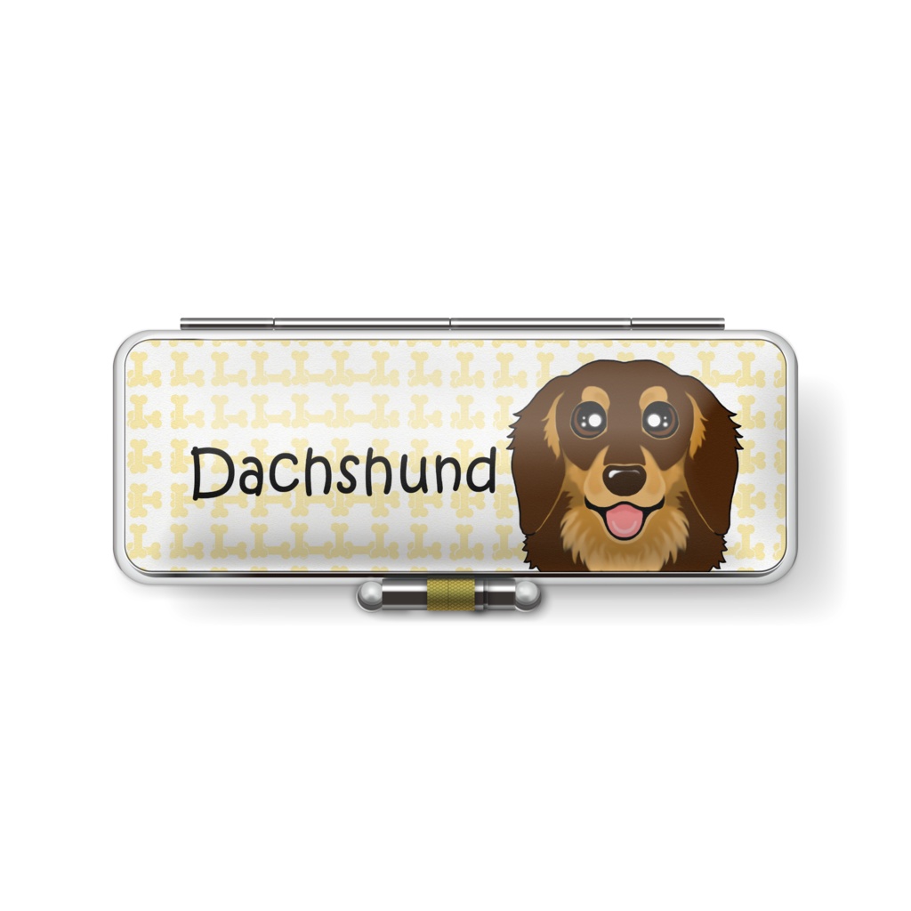 ダックスフンド（チョコタン）　印鑑ケース　ABCDOGS