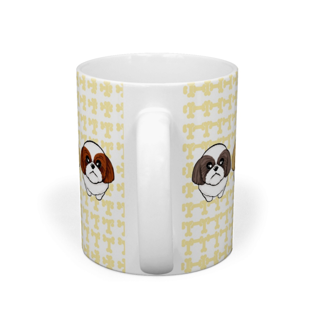 シー・ズー(まじめ顔3カラー) マグカップ ABCDOGS