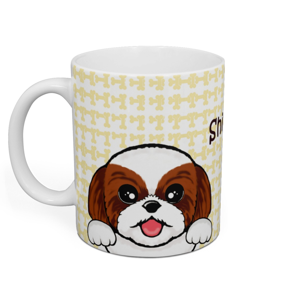 シー・ズー(お手々&茶白) マグカップ ABCDOGS