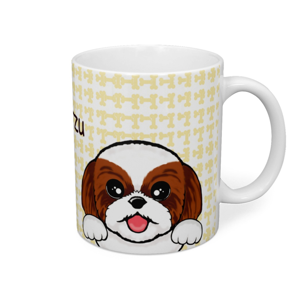 シー・ズー（お手々＆茶白）　マグカップ　ABCDOGS