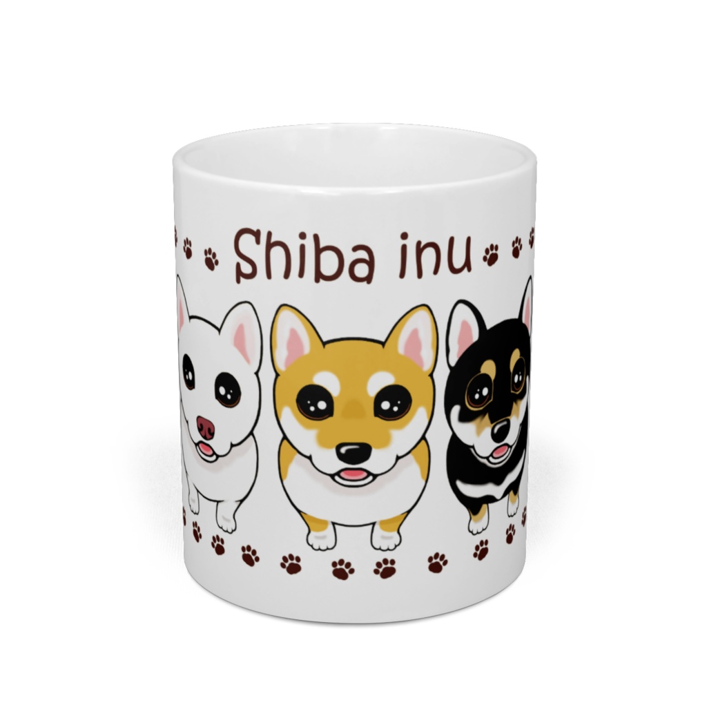 柴犬 3カラー マグカップ ABCDOGS