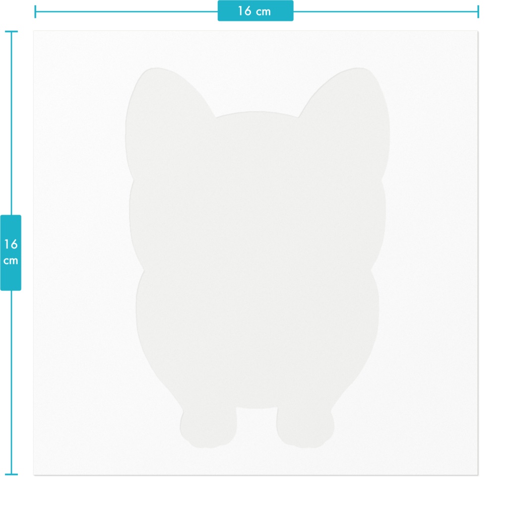 柴犬(赤柴) ステッカー【10×10】【16×16】 ABCDOGS