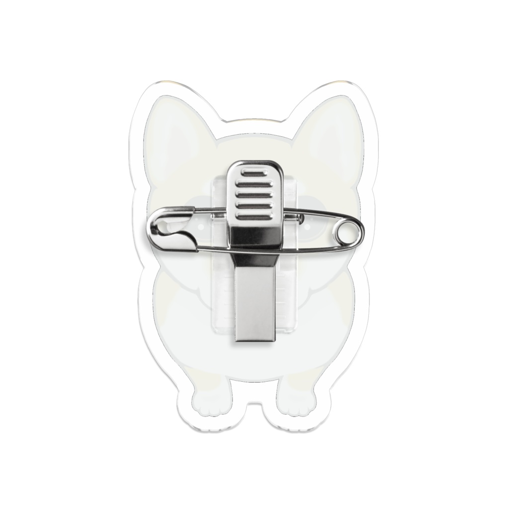 柴犬(赤柴) アクリルバッジ【S/M/L】