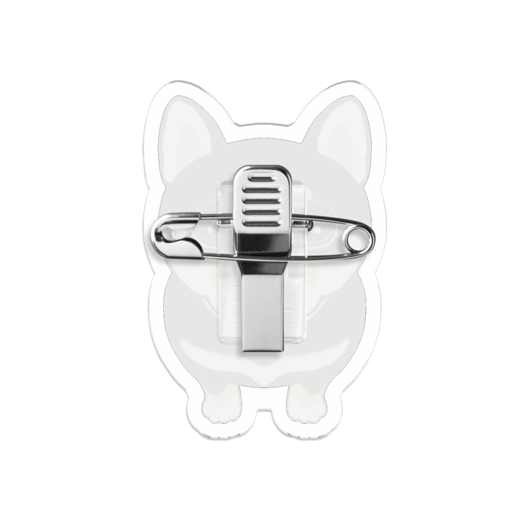 柴犬(黒柴) アクリルバッジ【S/M/L】 ABCDOGS