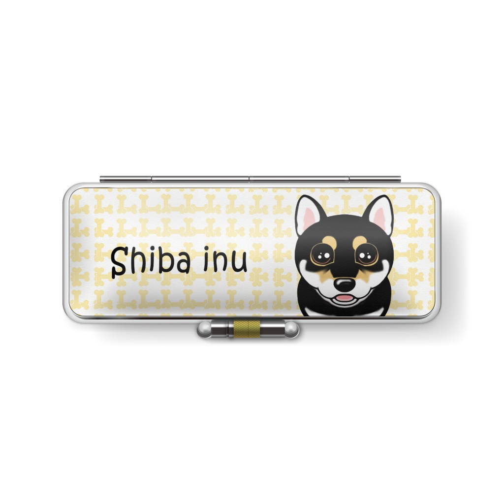 柴犬(黒柴) 印鑑ケース ABCDOGS