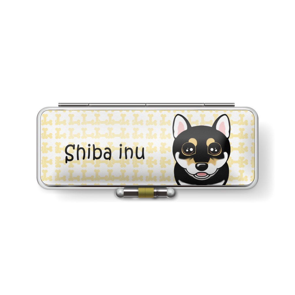 柴犬(黒柴) 印鑑ケース ABCDOGS