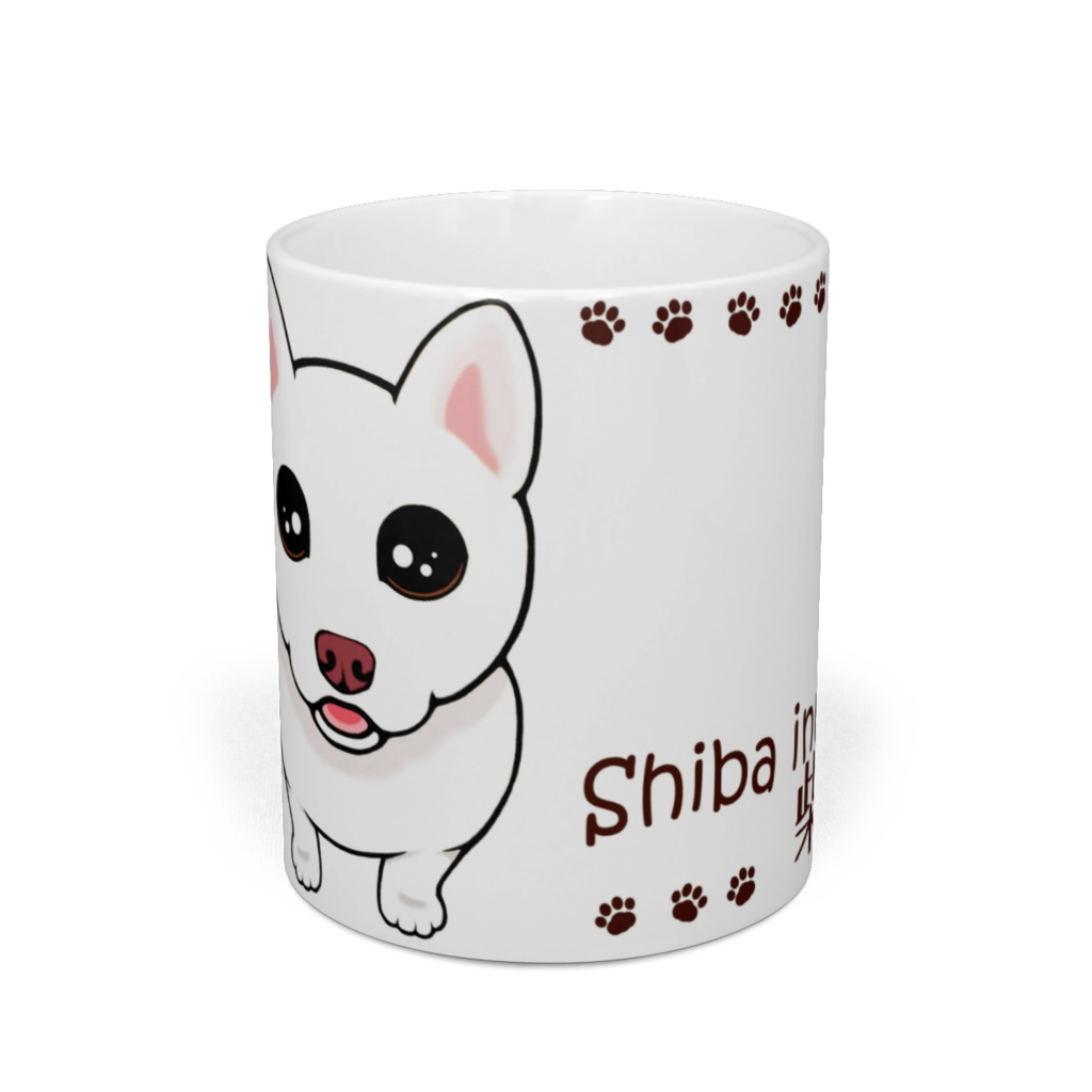 柴犬(白柴) マグカップ ABCDOGS