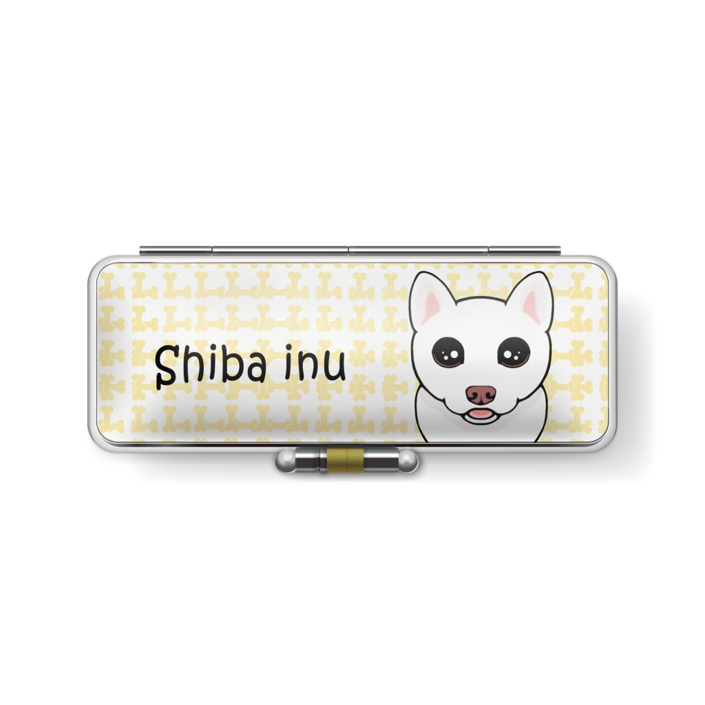 柴犬(白柴) 印鑑ケース ABCDOGS