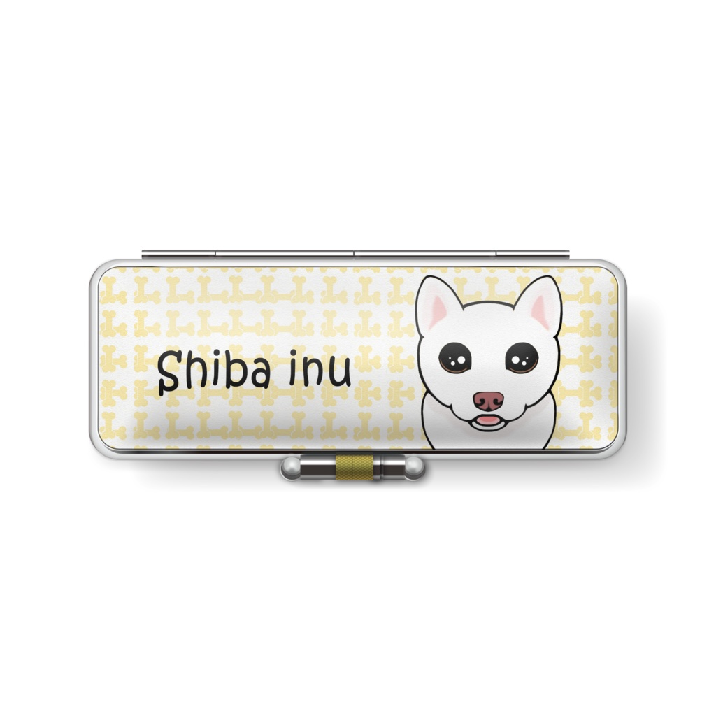 柴犬(白柴) 印鑑ケース ABCDOGS