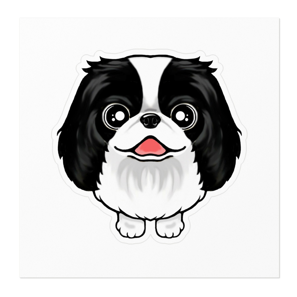 ペキニーズ(白黒) ステッカー ABCDOGS