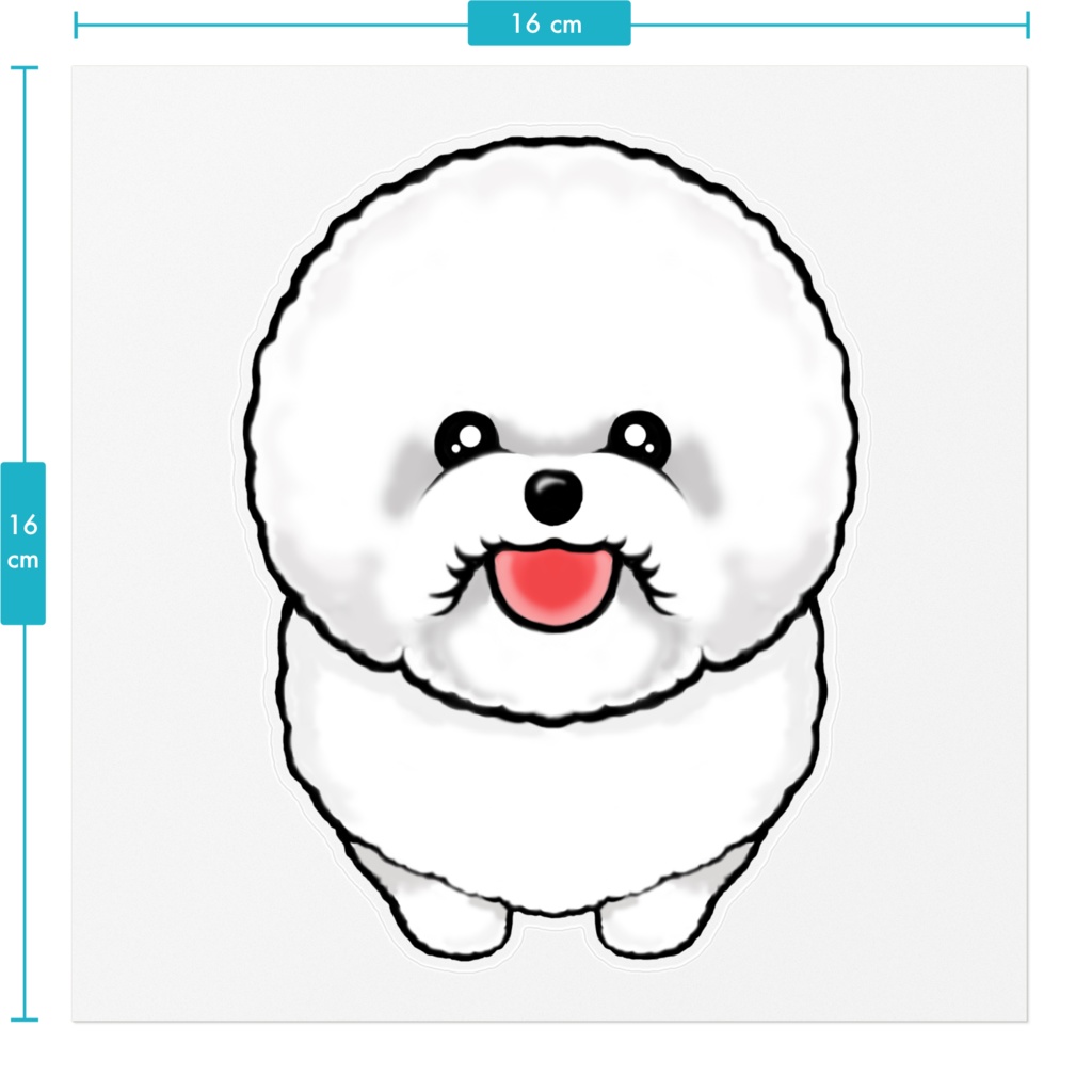 ビションフリーゼ ステッカー ABCDOGS