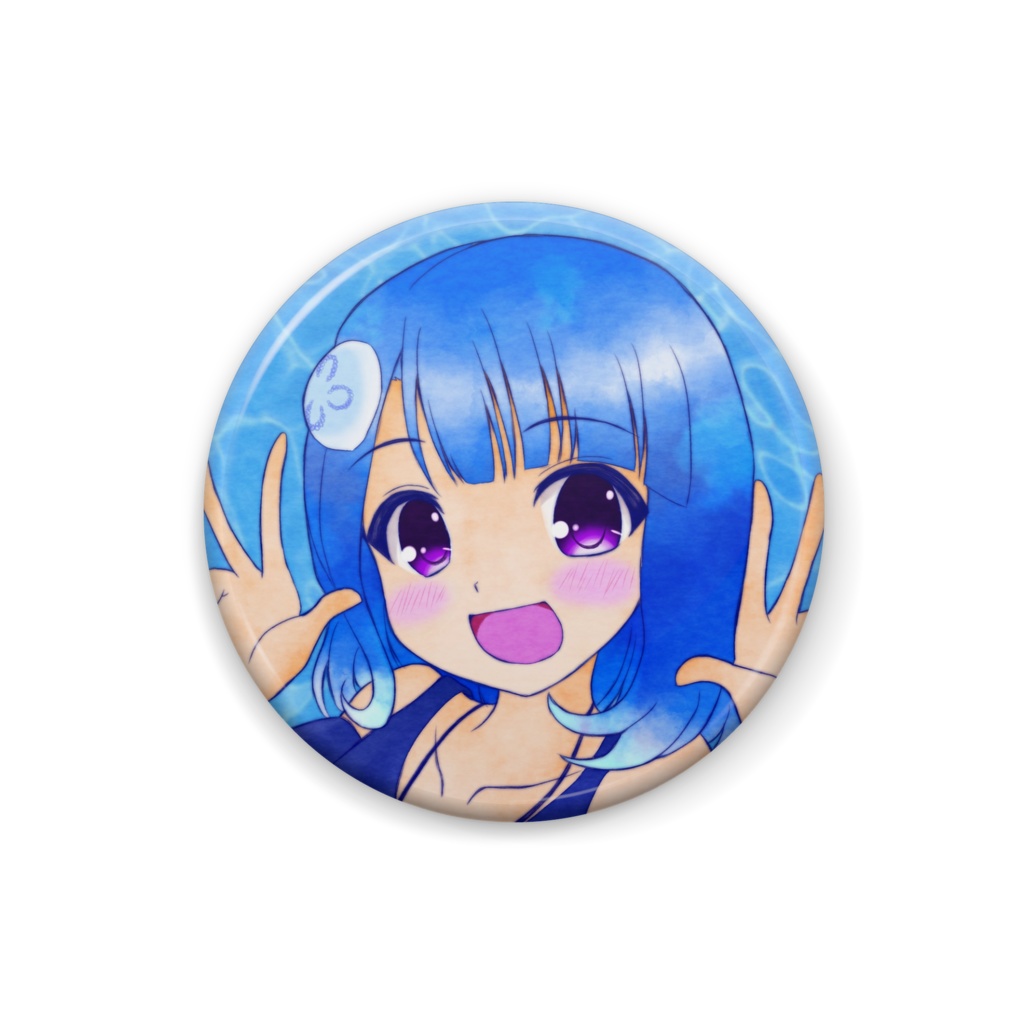 雨傘みずみ缶バッジ #1